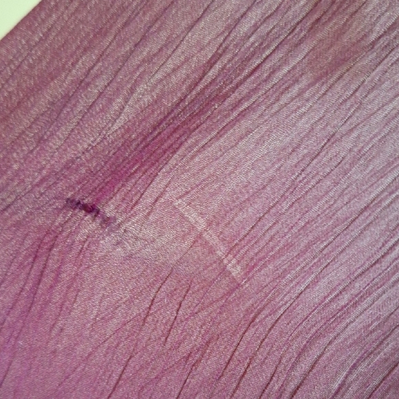 NWT! Joie Sheer Smocked Mock Neck Blouse Burgundy Long Sleeve Boho Top Sz Large - Picture 9 of 9